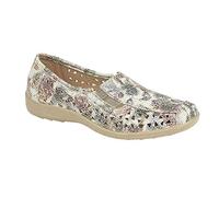 Boulevard Womens/Ladies Side Gusset Summer Casual Shoes (6 UK) (Multi Floral)