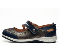 Boulevard Suzie Shoes Womens (Wide Fit) Trainers, Size 8 In Navy Sparkle