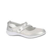 Boulevard Suzie Shoes Womens (Wide Fit) Trainers, Size 9 In Silver Sparkle