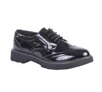Boulevard Women's Holes ured Black Brogues | Size: 4 Boulevard Black 4