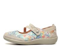 Boulevard L388F Womens Leather Mary Jane Shoes Grey - UK 7