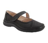 Boulevard Womens/Ladies Extra Wide EEE Fitting Black Mary Ja DF168