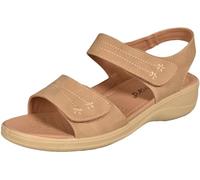 Boulevard Womens/Ladies Floral Synthetic Nubuck Sandals (6 UK) (Beige)