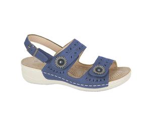 Boulevard Womens/Ladies Interlaced Sling Back Sandals DF4672
