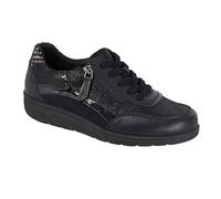 Boulevard Womens/Ladies Leather Extra Wide Trainers DF2451