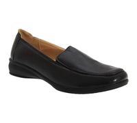 Boulevard Women's Leather Like Twin Gusset Shoes in Jet Black | Size: 9 Boulevard Jet Black 9