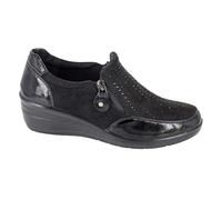 Boulevard Womens/Ladies Patent PU Casual Shoes (3 UK) (Black)