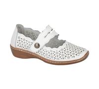 Boulevard Womens/Ladies Perforated Leather Sandals DF2510