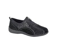 Boulevard Womens/Ladies Printed Suede Trainers DF2337