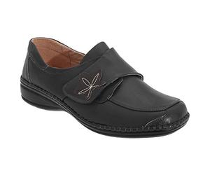 Boulevard Womens/Ladies Wide Fitting Touch Fastening Casual Shoes
