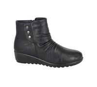Boulevard Womens/Ladies Zip Ankle Boots DF2295