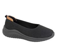 Boulevard Womens Laila Super Lightweight Casual Slip On Shoes with Comfort Memory Foam Insole Black 8 UK