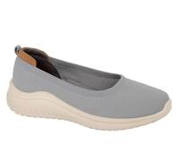 Boulevard Womens Laila Super Lightweight Casual Slip On Shoes with Comfort Memory Foam Insole Grey 5 UK
