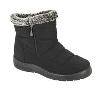 Boulevard Womens Snow Ankle Boot Wide Fit Fur Thermal Lined Winter Warm Size 3-8