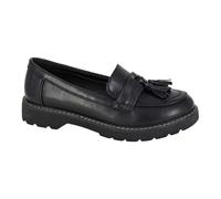 Boulevard Women's Tassel Loafers in Black | Size: 3 Boulevard Black 3