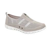 Boulevard Womens Wide Fit EEE Zip Casual Shoes Breathable Comfort Trainers 3-9