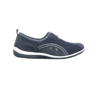 Boulevard Women's Zip Elastic Gusset Leisure Shoes in Navy | Size: 5 Boulevard Navy 5