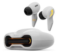 Boult Audio UFO Truly Wireless in Ear Earbuds with 48H Playtime, Built-in App Support, 45ms Low Latency Gaming, 4 Mics ENC, Breathing LEDs, 13mm Bass Drivers Ear Buds TWS, Made in India (White Opal)