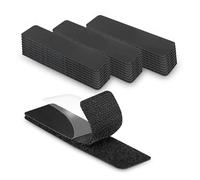 Boulton Hook and Loop Strip Tape 1x4 inch - Pack of 10 | Sticky Back Hook and Loop Tape Strip | Stick On Strips Self Adhesive Strips Fastening Hook&Loop Pads Picture Hanging Adhesion