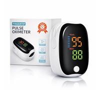 Boulton Pulse Oximeter Blood Oxygen Monitor - 5-Second Reading Oxygen Saturation Monitors - Finger Heart Rate Monitor with SpO2 Pulse Oximeter Display - BPM Finger Saturation with LED Display