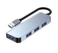 BOULTON USB Hub 3.0 | 4-Port USB Ultra Slim Data Hub USB-A Splitter Extension Hub | USB-A Dock Adapter for Keyboard Mouse Flash Drive Printer | Multi USBA Cable Lead USBA Switch