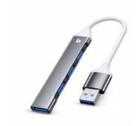 BOULTON USB Hub 3.0 | 4-Port USB Ultra Slim Data Hub USB-A Splitter Extension Hub | USB-A Dock Adapter for Keyboard Mouse Flash Drive Printer | Multi USBA Cable Lead USBA Switch (USB Hub - 4-Port)