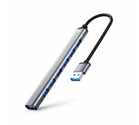 BOULTON USB Hub 3.0 | 7-Port Ultra Slim Data Hub | USB Dock Adapter for Keyboard, Mouse, Flash Drive & Printer