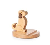 Bounabay Mobile Phone Holder Desk Decoration, Wooden Cell Phone Stand Dog Phone Holder Animal Phone Stand, Novelty Desk Phone stand, for Universal Cell Phone Compatible