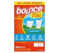 Bounce 2X Power Dryer Sheets, Outdoor Fresh, 400 Sheets