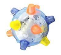Bounce Activation Ball Toy - Light Music, Rolling Pet | Interactive dog with vibrating action and color-changing glow feature to increase curiosity and self