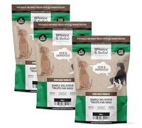 Bounce and Bella Pure Beef Nibbles - 100% Natural, Single-Ingredient Dog Treats - Grain-Free, No Nasties, Perfect for Puppies & Dogs of All Ages (3 Pack)