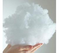 Bounce Back Virgin Hollowfibre Stuffing 10kg | Washable White Fluff Polyester Knitted Soft Toy Stuffing Filling Crochet, Teddy Bear, Bed Pillow Filling for Cushion (10KG)