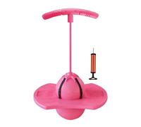 Bounce Ball for Kids - with Handle Quiet Non Slip Elastic, Kids Bouncy Ball with Handle, Stress Reliever, Jumping for Home School Playground Playroom Park Travel