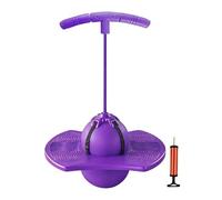 Bounce Ball for Kids - with Handle Quiet Non Slip Elastic, Kids Bouncy Ball with Handle, Stress Reliever, Jumping for Home School Playground Playroom Park Travel