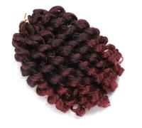 Bounce Crochet Hair 8 Inch,Wand Curl Crochet Hair,Short Curly Braiding Hair Jumbo Passion Twist Crochet Hair for Women,6Pack,E