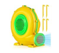 Bounce House Blower, FLAPKWAN 550W 0.75HP Inflatable Commercial Air Blower for Outdoor Bounce Houses, Water Slides, Paint Booth and Other Suitable Large Outdoor inflatables Electric Air Pump Fan
