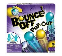 BOUNCE-OFF POP-OUT Party Game for Family, Teens, Adults with 16 balls, 20 Challenge Cards, Game Tray with Timer, Gift for 7 Year Olds & Up, HKR53