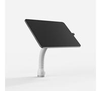 BOUNCEPAD Core Flex - Secure Desk Mount with Flexible Gooseneck Compatible with iPad and Tablet (White)