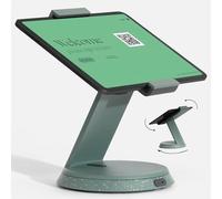 Bouncepad Eddy Tablet & iPad POS Stand | iPad Stand for Business | Compatible with Most 7-13" Tablets | Strong Aluminium | Table Mount Kiosk Register | Green