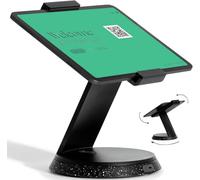 Bouncepad Eddy Tablet Stand & iPad POS Stand | iPad Lockable Stand | Compatible With Most 7" - 13" Tablets | Strong Die-Cast Aluminium Tablet Stand For Desk | Black
