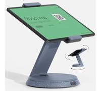 Bouncepad Eddy Tablet Stand & iPad POS Stand | iPad Lockable Stand | Compatible With Most 7" - 13" Tablets | Strong Die-Cast Aluminium Tablet Stand For Desk | Blue