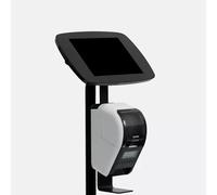 Bouncepad Floorstanding with Brother Printer Mount (inc USB Cable) | Exposed Front Camera and Home Button | Black | Apple iPad Pro 5th Gen 11-inch (2024)