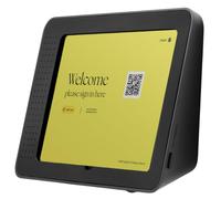 Bouncepad Link iPad POS Stand for Business | Kiosk for Meeting Room Management | Table Mount Tablet Kiosk Register Stand | iPad 7th, 8th & 9th Gen 10.2 | Black