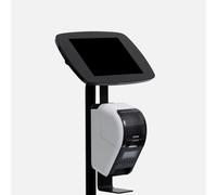Bouncepad Original Elevate + Brother Printer Mount (inc USB Cable) | Apple iPad 7th Gen 10.2 (2019) | Black | Covered Front Camera and Home Button