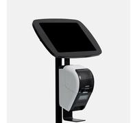 Bouncepad Original Elevate + Brother Printer Mount (inc USB Cable) | Apple iPad Air 1st Gen 13-inch (2024) | Black | Covered Front Camera and Home Button