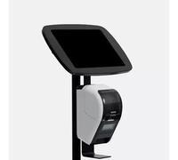 Bouncepad Original Elevate + Brother Printer Mount (inc USB Cable) | Apple iPad Pro 3rd 4th 5th and 6th Gen 12.9 (2018 - 2022) | Black | Covered Front Camera and Home Button