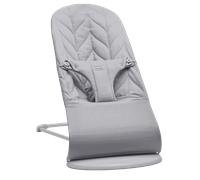 Bouncer Bliss - Light grey / Woven, Petal quilt / Light grey