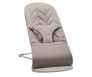 Bouncer Bliss - Sand grey / Woven, Petal quilt / Light grey