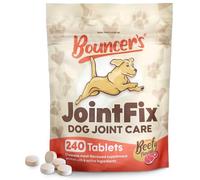 Bouncer's Joint Supplements for Dogs | 240 x Tablets | High-Strength Hyaluronic Acid, MSM, Chondroitin & Glucosamine for dogs | For better mobility & more flex | British Made Hip & Joint Care for Dogs