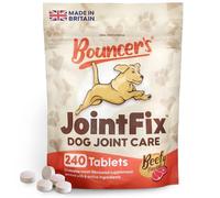 Bouncer's Joint Supplements for Dogs - High Strength Glucosamine, Chondroitin & Hyaluronic Acid | Affordable Mobility Support for Senior Dogs | 100% Recyclable | Letterbox Friendly 240 Tablet Pack